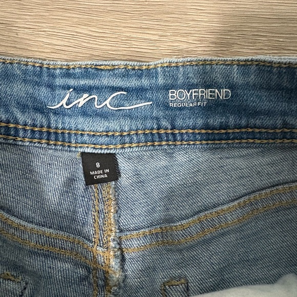 INC International Concepts Light Blue Distressed Skinny Jeans - Picture 3 of 7